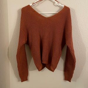 Twist Back Sweater